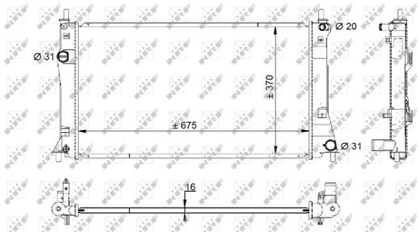 Радиатор охлаждения NRF 59205