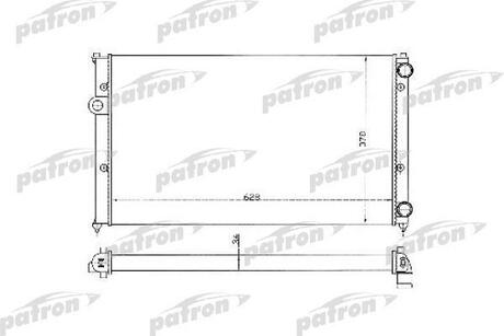 Радиатор системы охлаждения SEAT: CORDOBA, IBIZA, VW: CADDY, POLO, 1.6-2.01.9DTdi, 93- PATRON PRS3369