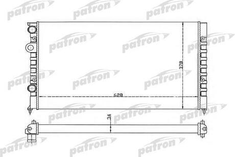 Радиатор системы охлаждения SEAT: AROSA, CORDOBA,1.4i 16V1.6i1.8i1.9D1.9SDI1.9TD1.9TDI2.0i 16V 93-99, VW: CADDY 1.7SDI1.9SDI1.9TDI 95-04, GOLF 2.8VR6 91-97, PASSAT PATRON PRS3370