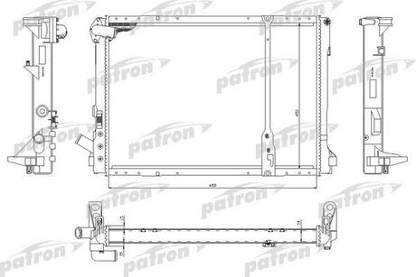 Радиатор системы охлаждения RENAULT: ESPACE, LAGUNA 2.2TD 93-00 PATRON PRS3520