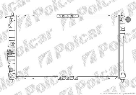 Радиатор двигателя Daewoo Polcar 292308A1