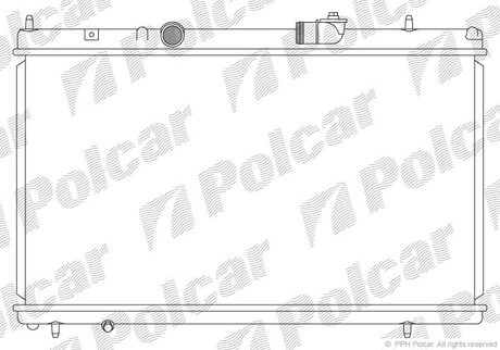 Радиатор охлаждения PSA 3.0 V6 Polcar 576608-3