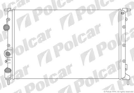 Радиаторы охлаждения Polcar 600708B4