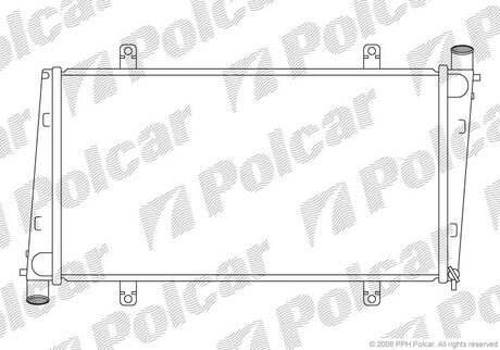 Радиатор охлаждения Volvo Polcar 904008-2