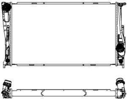30118502_радиатор системы охлаждения! BMW E90 3.0i 06-11E84 2.0i 11> SAKURA 30118502