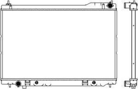 32511019SAK_радиатор системы охлаждения! АКПП Infiniti FX45 4.5i 32V 03-08 SAKURA 32511019