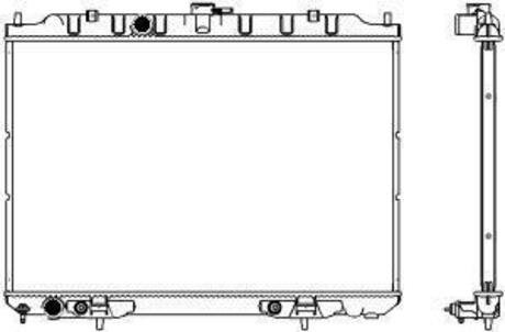 33411034SAK_радиатор системы охлаждения! АКПП Nissan X-Trail 2.02.5 01> SAKURA 33411034