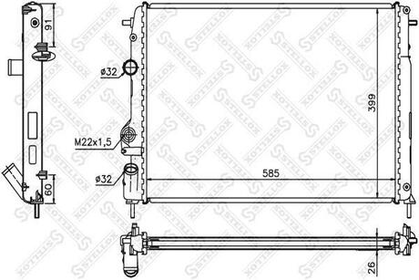 РАДИАТОР STELLOX 10-25038-SX