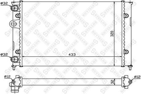 РАДИАТОР STELLOX 10-25068-SX