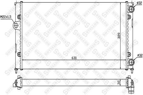 РАДИАТОР STELLOX 10-25069-SX