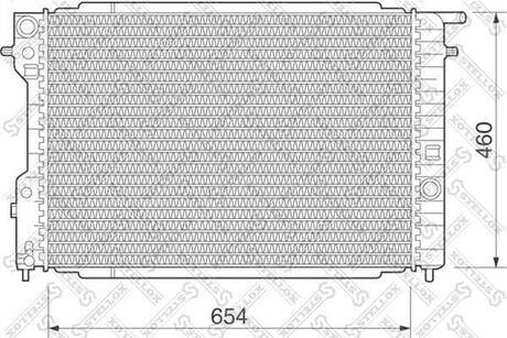 10-25078-SX_радиатор системы охлаждения! Opel Omega 2.0i-3.0i 94> STELLOX 10-25078-SX