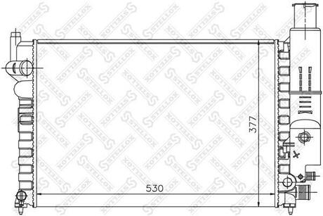 10-25083-SX_радиатор системы охлаждения! Peugeot 605 2.0i 89-99 STELLOX 10-25083-SX