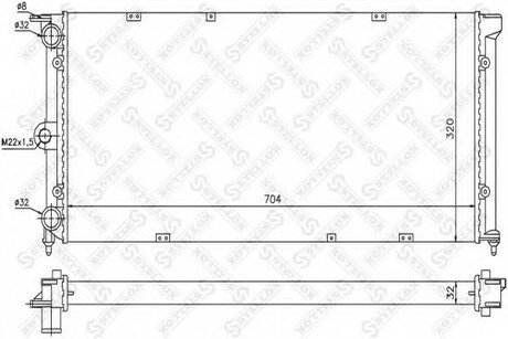 Радиаторы сист.охлаждения™ STELLOX 10-25196-SX