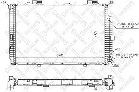 10-25220-SX_радиатор системы охлаждения! MB W210 3.0TDi 96-99 STELLOX 10-25220-SX