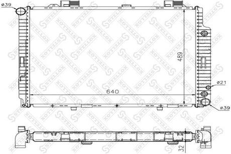 10-25261-SX_радиатор системы охлаждения! АКПП MB W210 2.02.2CDi 98> STELLOX 10-25261-SX