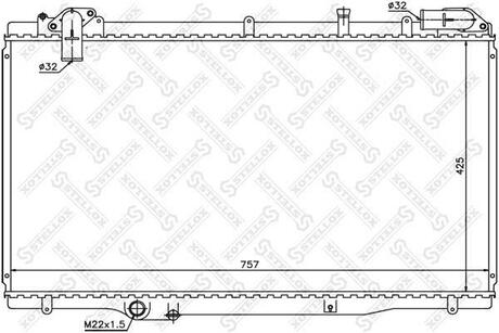 10-25274-SX_радиатор системы охлаждения! Renault Espace 2.2TD 12V 96-00 STELLOX 10-25274-SX