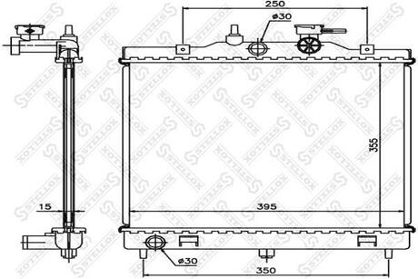 10-25298-SX_радиатор системы охлаждения! Kia Picanto 1.01.1 04> STELLOX 10-25298-SX