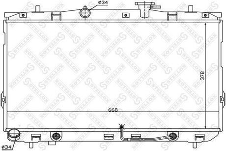 10-25300-SX РАДИОР СИСТЕМЫ ОХЛАЖДЕНИЯ! АКПП HYUNDA STELLOX 1025300SX