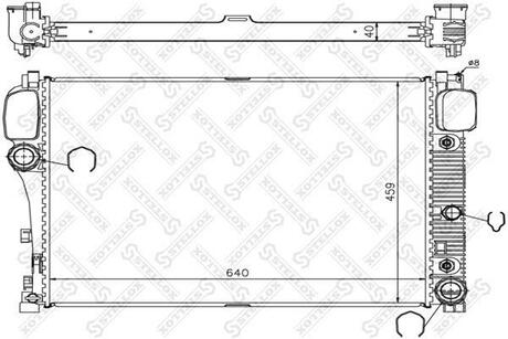 10-25347-SX_радиатор системы охлаждения! MB W221 all 05> STELLOX 10-25347-SX