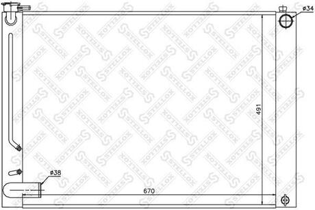 10-25363-SX_радиатор системы охлаждения! АКПП Lexus RX300RX330 03> STELLOX 10-25363-SX