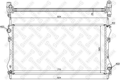 10-25375-SX_радиатор системы охлаждения! Ford Transit 2.0DTDi 00> STELLOX 10-25375-SX