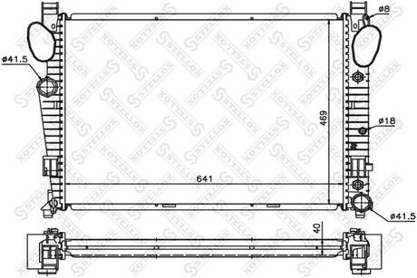 10-25426-SX_радиатор системы охлаждения! MB W220 4.35.05.5 99-06 STELLOX 10-25426-SX