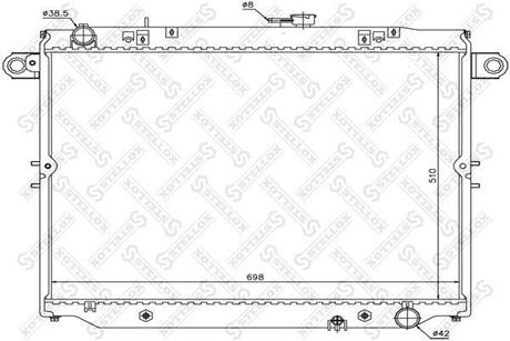 10-25440-SX_радиатор системы охлаждения! АКПП Toyota Landcruiser 4.7i 32V 98-02 STELLOX 10-25440-SX