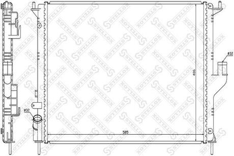 10-25450-SX_радиатор системы охлаждения! паяный  Renault Logan 1.61.5D 08> STELLOX 10-25450-SX