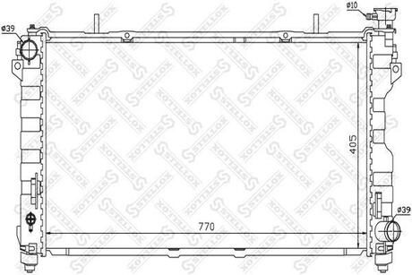 Радиатор, охлаждение двигателя STELLOX 10-25475-SX