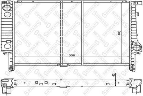 10-25583-SX_радиатор системы охлаждения! BMW E36 2.5TD 91> STELLOX 10-25583-SX
