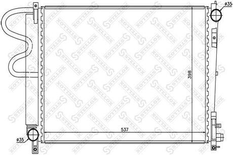 10-25622-SX_радиатор системы охлаждения! Chrysler Town&CountryVoyager 2.5 CRDI 00> STELLOX 10-25622-SX