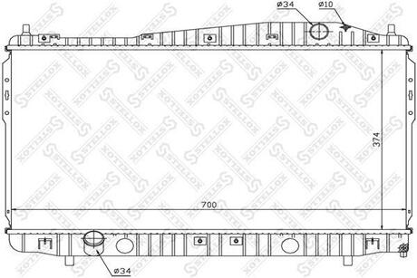 10-25681-SX_радиатор системы охлаждения! Chevrolet Epica 2.02.5 06> STELLOX 10-25681-SX