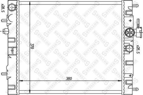 10-25984-SX_радиатор системы охлаждения! АКПП Nissan MarchVeritaMicra 1.3 99-00 STELLOX 10-25984-SX