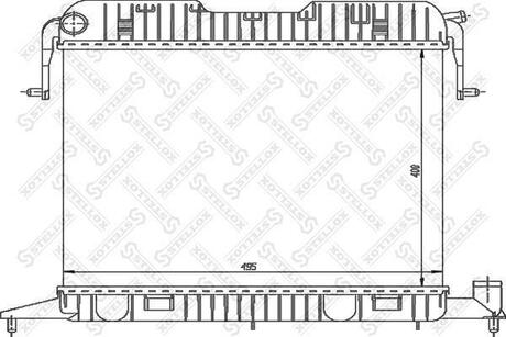 10-26006-SX_радиатор системы охлаждения! АКПП Opel Omega 1.82.0 86-93 STELLOX 10-26006-SX