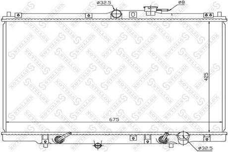 10-26087-SX_радиатор системы охлаждения! Honda Shuttle 2.22.3 94-98 STELLOX 10-26087-SX