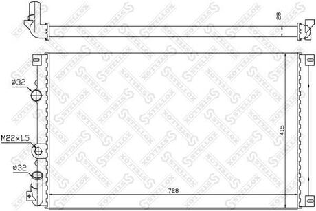 Радиатор охлаждения STELLOX 10-26179-SX