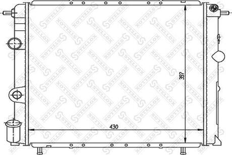 10-26200-SX_радиатор системы охлаждения! Renault MeganeScenic 1.9D 95> STELLOX 10-26200-SX