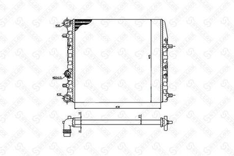 10-26241-SX_радиатор системы охлаждения! VW Polo IV 1.2-1.4i1.9SDi 02> STELLOX 10-26241-SX