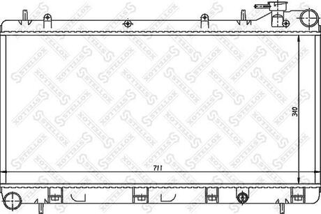 10-26263-SX_радиатор системы охлаждения! Subaru ImprezaForester 1.6-2.0 & 4WD 92> STELLOX 10-26263-SX