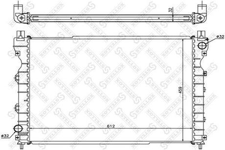 10-26283-SX_радиатор системы охлаждения! Rover Freelander II 1.8i2.5i2.0TD 00-06 STELLOX 10-26283-SX