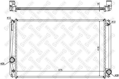 10-26325-SX_радиатор охлаждения! Toyota Rav IV 2.0VVTi 06> STELLOX 10-26325-SX