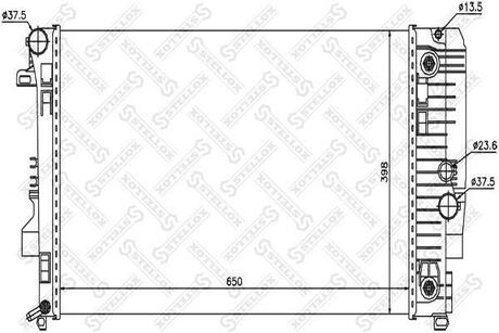 10-26560-SX_радиатор системы охлаждения! АКПП MB W639 VianoVito 03> STELLOX 10-26560-SX