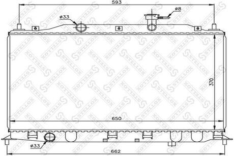 10-26614-SX_радиатор системы охлаждения! Hyundai Accent III 1.41.6 05> STELLOX 10-26614-SX