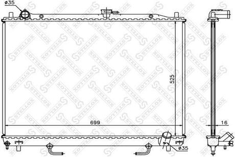 Радиатор STELLOX 10-26693-SX