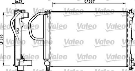 Радиатор 05072260AA CHRYSLER Voyager IV 2.5CRD 00- Valeo 732883