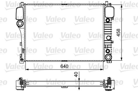 Радиатор системы охлаждения Valeo 735299